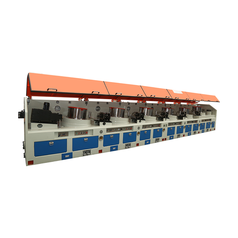 Direct drive and rolling cassette straight line wire drawing machine